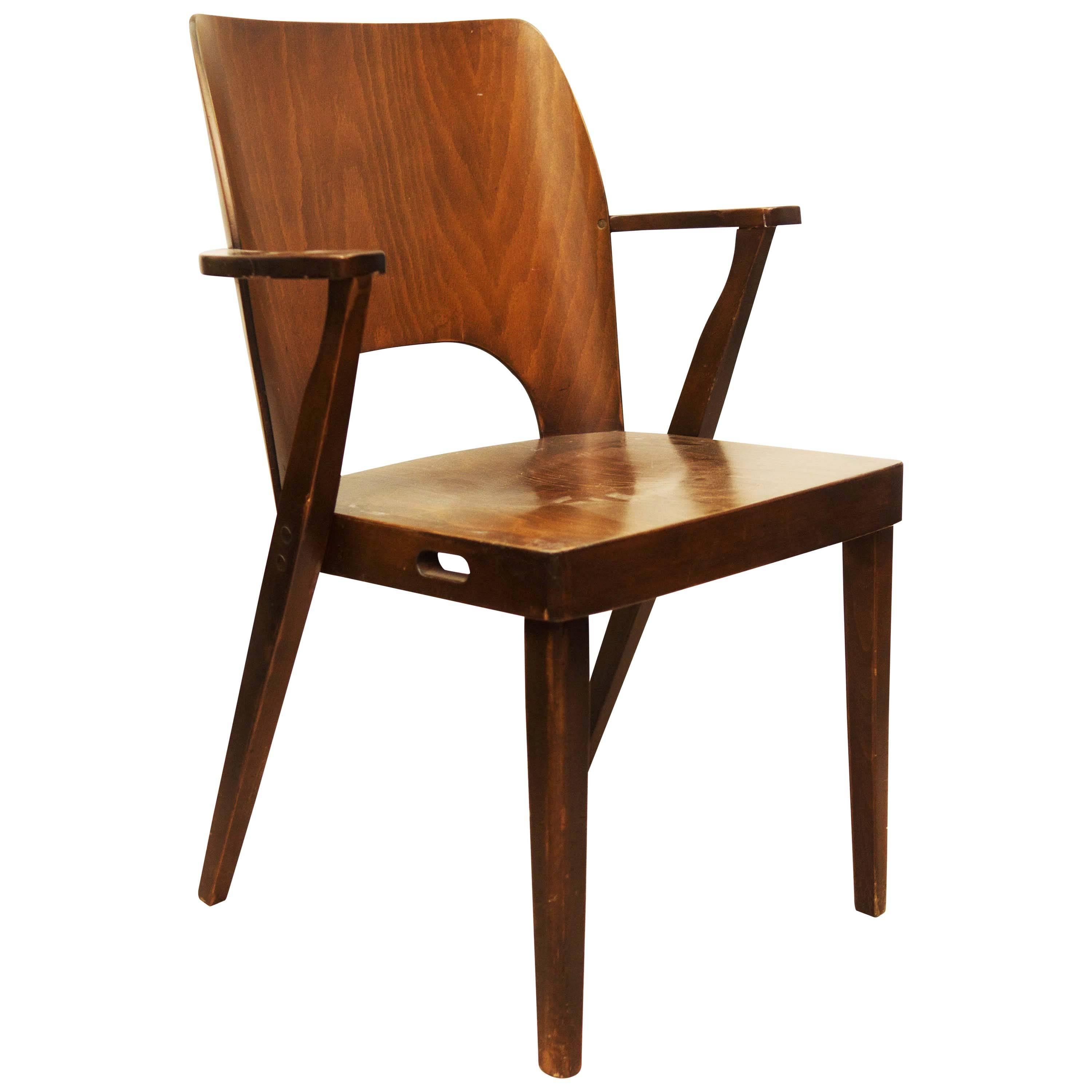 Very Rare Stacking Chair by Otto Niedermoser  For Sale