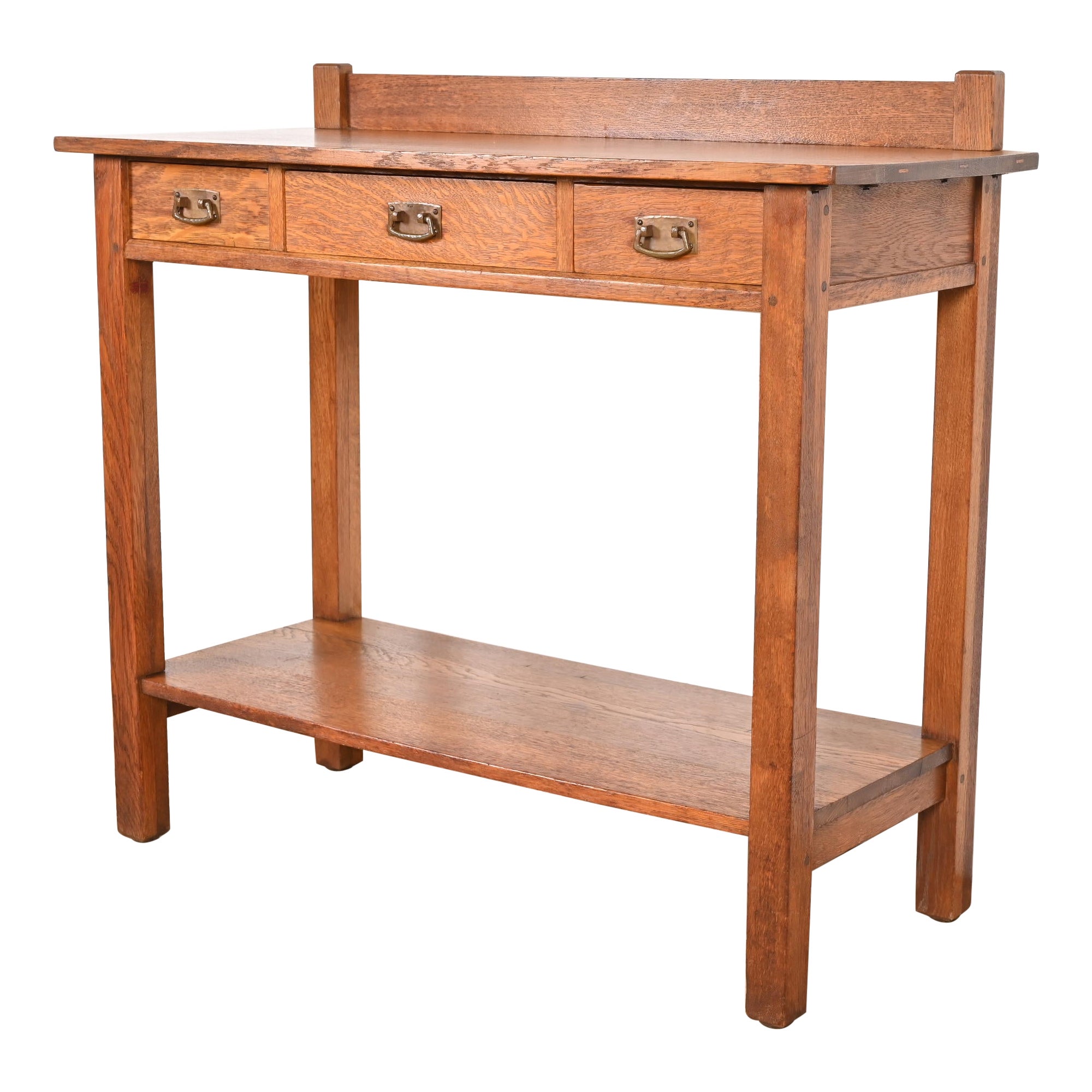 Service de Buffet Mission en Chêne Arts & Crafts de L. & J. G. Stickley, vers 1900
