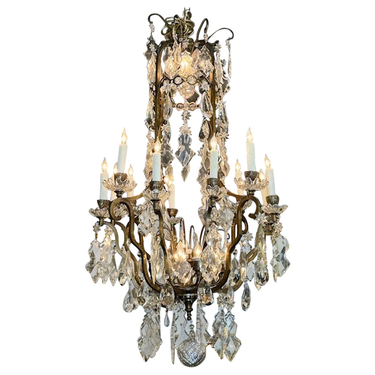 Antique French Baccarat Chandelier