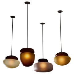 Rare '803' Series Pendants by Guiliano Viti for Venini