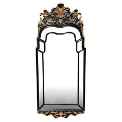 A.I.C. Regency Black & Gold Mirror (miroir noir et or) du 19e siècle