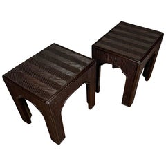 A Pair of End Tables