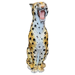 Vintage Animated Eye Catching 70s Leopard-Floor Stautette