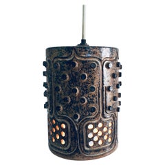 AXELLA Ceramic Pendant Lamp by Helleroe Keramik, Denmark 1960's
