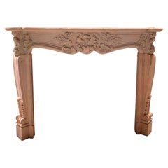 Fireplace frame. Sandstone.