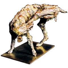 Bronze Sculpture "the Dog" by the Artist Emmée Parizot 1