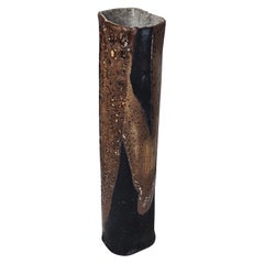 Brutalist vase in stoneware, ceramic - La Borne - France - 1960 - 60s