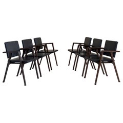 Set of six Luisa chairs mod. PT1 designed by Franco Albini for Poggi Pavia