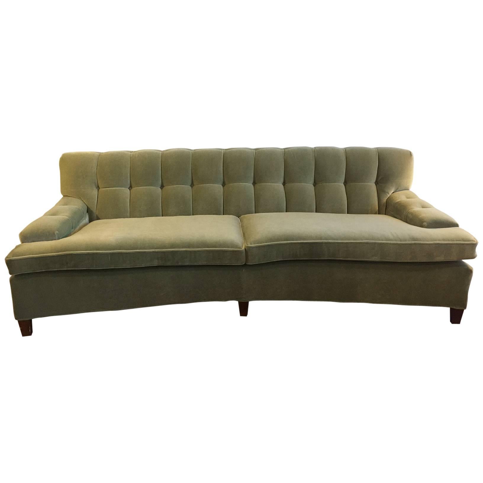Mid-Century Modern Sofa in Luscious Mohair