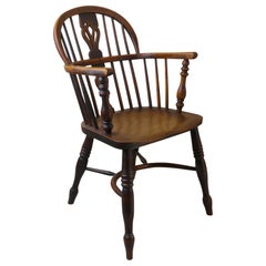 Antique Yew Wood Windsor Chair. English, Early 19th Century