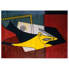 Alfombra grande de lana Picasso La Figura