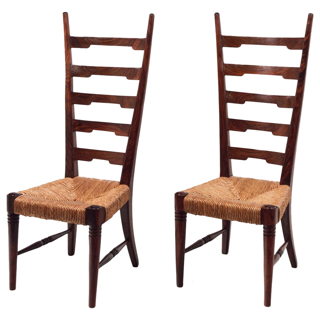 Gio Ponti, Pair of fireside chairs