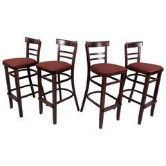 Set of Mid-Century Style Upholstered Stools 10