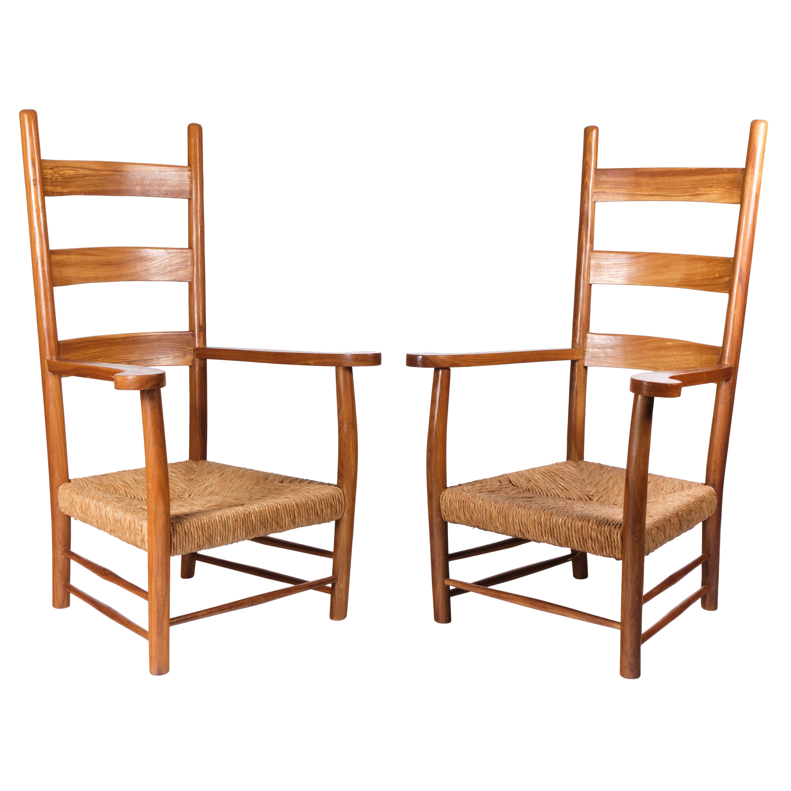 Paolo Buffa, Pair of ladder back armchairs