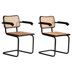 Vintage Marcel Breuer, Pair of 'B64' hall chairs