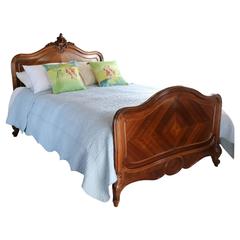 Antique Walnut Louis XV Bed, WK56