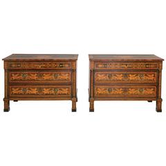 Pair of Early 19th Century Italian Commodes