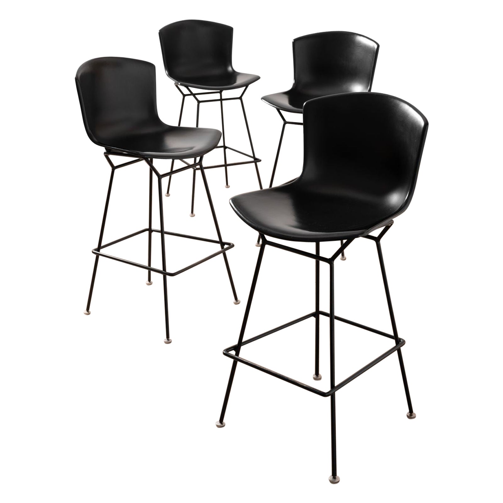 Set of Four Bar Stools by Harry Bertoia for Knoll