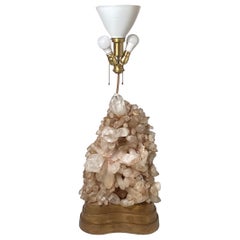 Lampe massive Carole Stupell en cristal de roche naturel