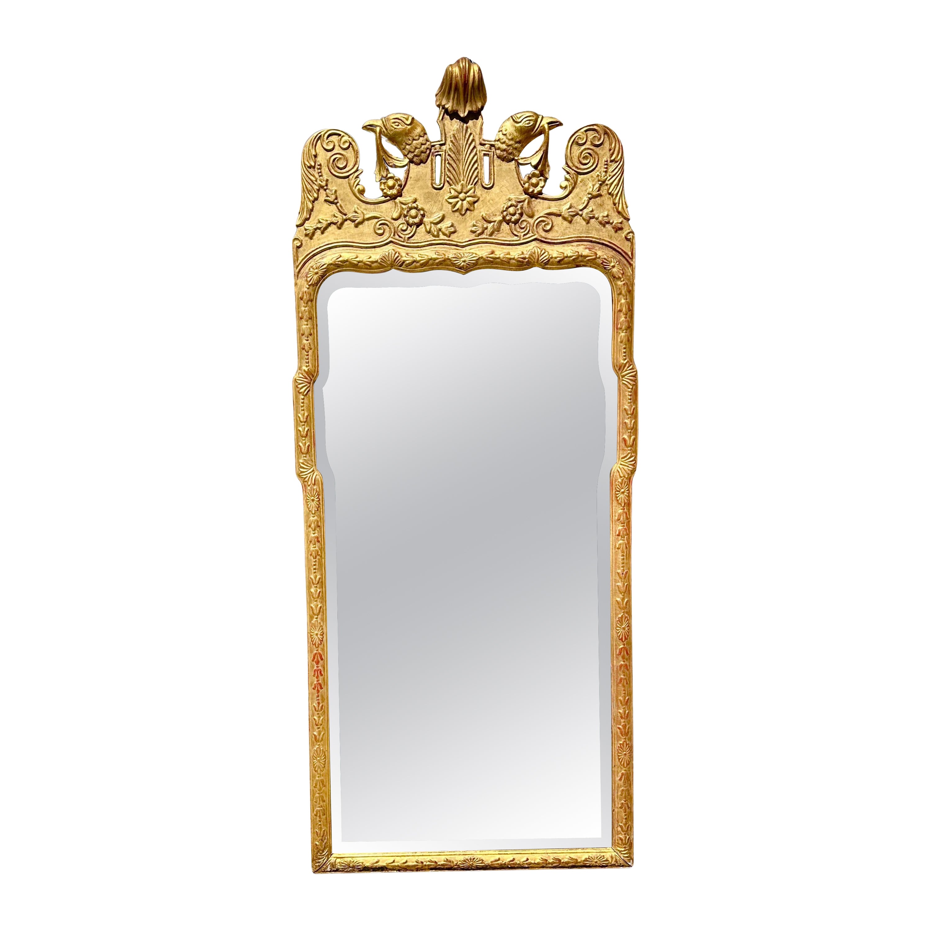 George I Style Burton-Ching Double Eagle Regency Giltwood Mirror
