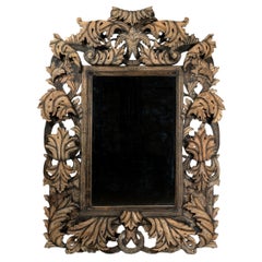 A Hand-Carved Indian Mirror Frame