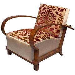 Art Deco reclining armchair