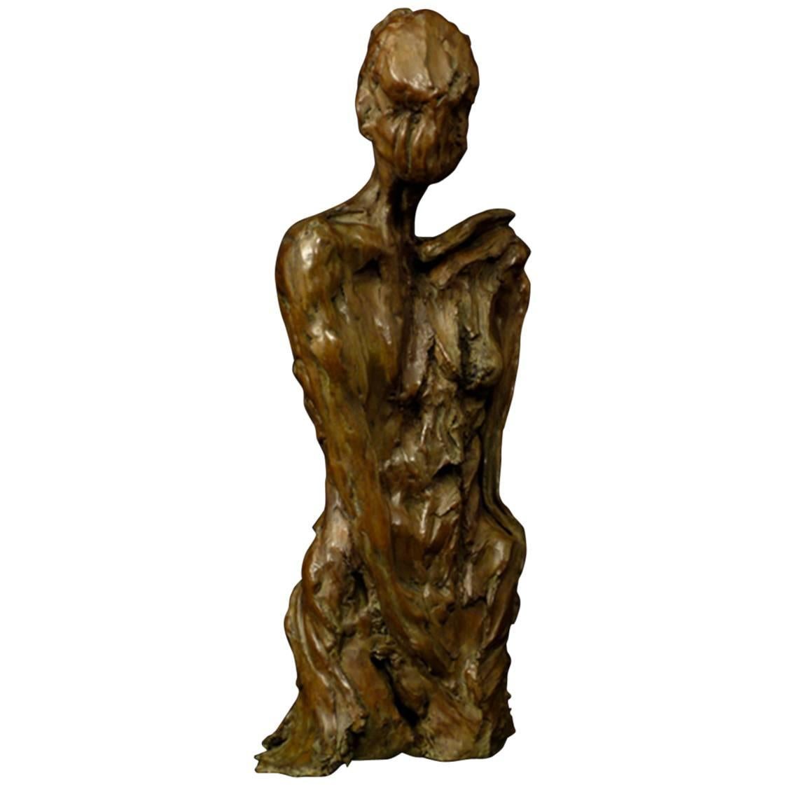 Bronze Sculpture "In Vain" by Emmée Parizot For Sale