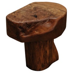 Live Edge Side Table From France, Circa 1950