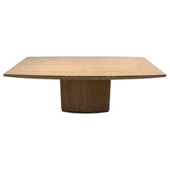 Mesa de comedor de travertino y latón de Willy Rizzo
