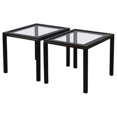 Pair of Pierre Vandel Paris side tables, 1970s