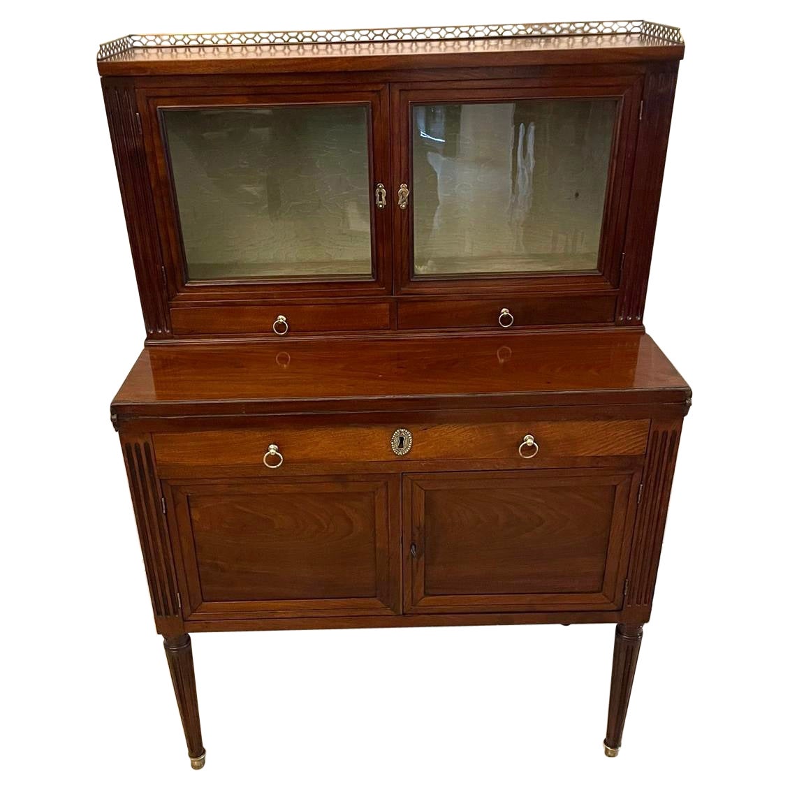 Escritorio abatible de caoba de calidad Antique French del siglo XIX en venta