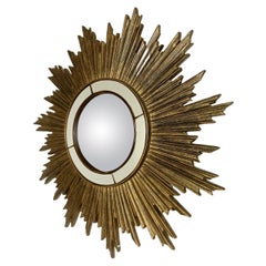 Specchio dorato d'epoca, anni '60