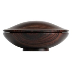 Vintage Cocobolo Box by Master Craftsman Ray Key 1990s trinket vase