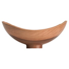 Bol sculptural Ray Key en bois d'olivier du maître artisan