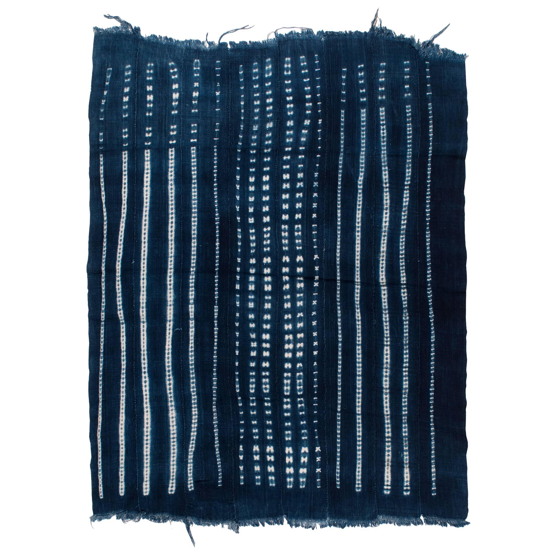 Vintage West African Indigo Wrap Textile 