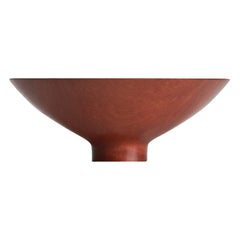 Sculptural Wooden Bowl by Master Craftsman Ray Key in Pink Ivory 1990s