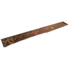 15th Polychrome Coffered Ceiling Panel with Heraldry Coats of Arms