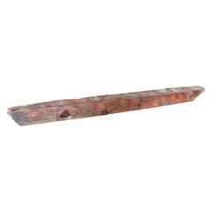 15th Spanish Coffered Ceiling Beam with Original Polychromy