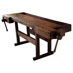 Vintage Industrial Carpenter’s Workbench