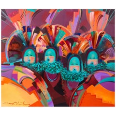 Tony Abeyta "Songs From.." Acrylic on Canvas, 1990