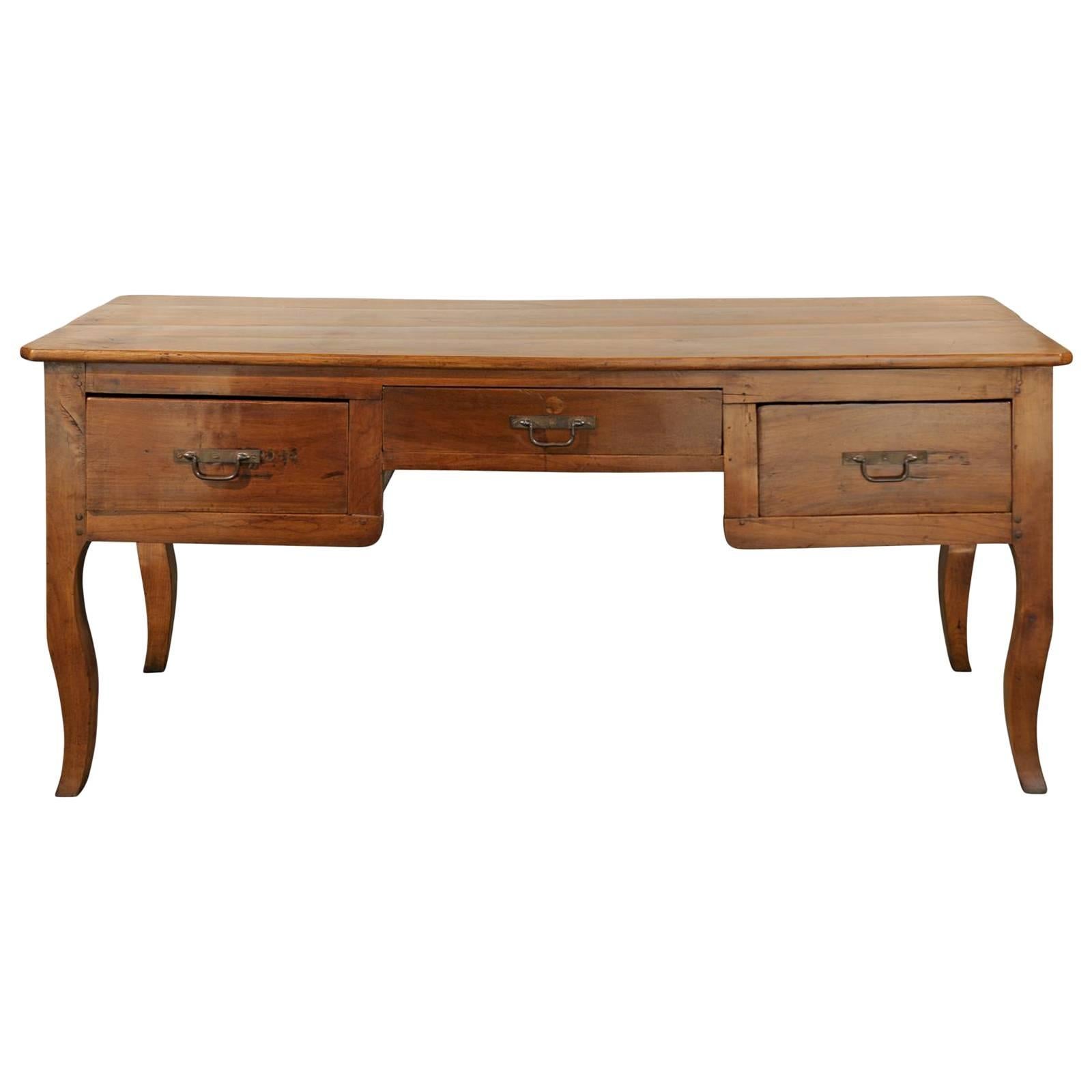 18th-19th Century French Provincial Fruitwood Desk