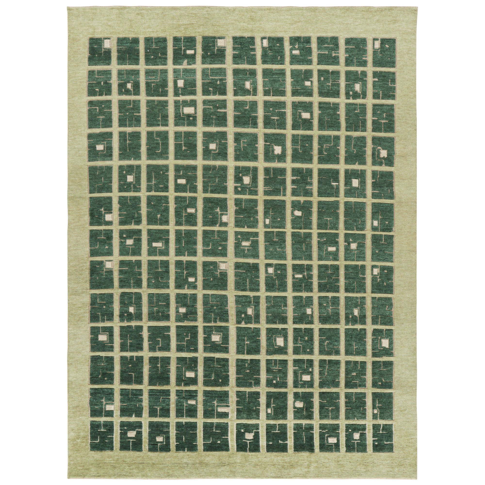 Rug & Kilim: design personalizzato di un tappeto francese in stile Art Deco con motivi geometrici