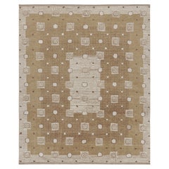 Alfombra de estilo escandinavo Rug & Kilim en beige-marrón con motivos geométricos