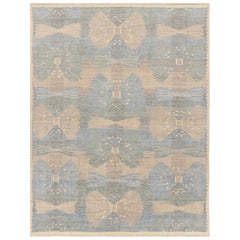 Rug & Kilim's Scandinavian Style Rug in Beige-Brown with Geometric Patterns (tapis de style scandinave à motifs géométriques)