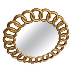 Gilded Pretzel Mirror by Dauphine Mirror Co.