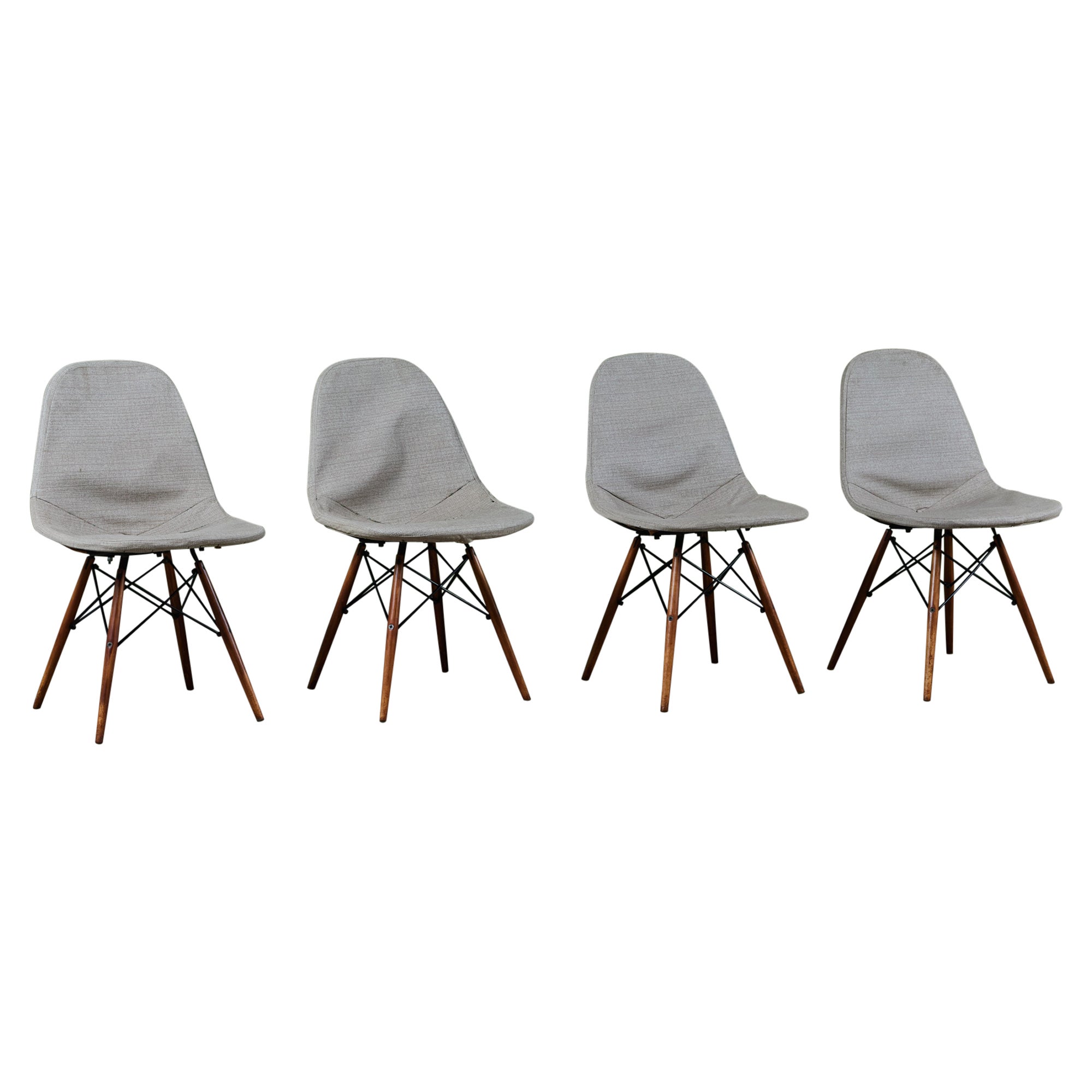 Set of Four Charles and Ray Eames DKW-1 Chairs for Herman Miller