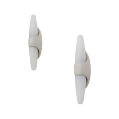 Mid-Century Bakelite Bo-Niko Double Wall Lamp with Frosted Glass Shade
