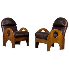 Sedie Arcata di Gae Aulenti per Poltronova, 1960, Set di 2
