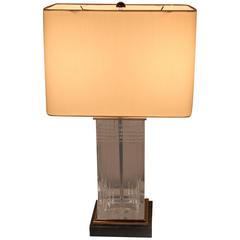 Fabulous Clear Cut Crystal Table Lamp by Baccarat