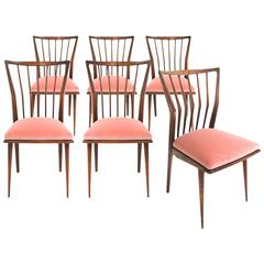 Set of Six Mid-Century Chairs